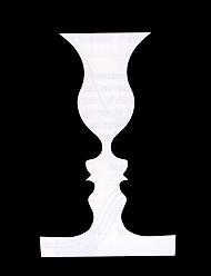 Figure 7 An optical illusion. Is it a vase or two people facing each other? 5. How far should the cheating of our visual and aural senses go?