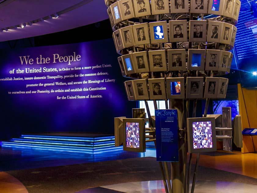 Guests have the opportunity to recite the Presidential Oath of Office on the big screen; take a seat in a genuine, 20th century jury box; cast a vote for their favorite president; and explore our