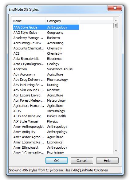 20 Changing a style within Word 2016 When you install EndNote X8 onto your computer, it automatically adds the necessary EndNote tab to the tools in your Word 2016 software.