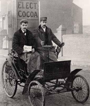 developing brand identity and loyalty. A Rowntree factory car, c.1897.