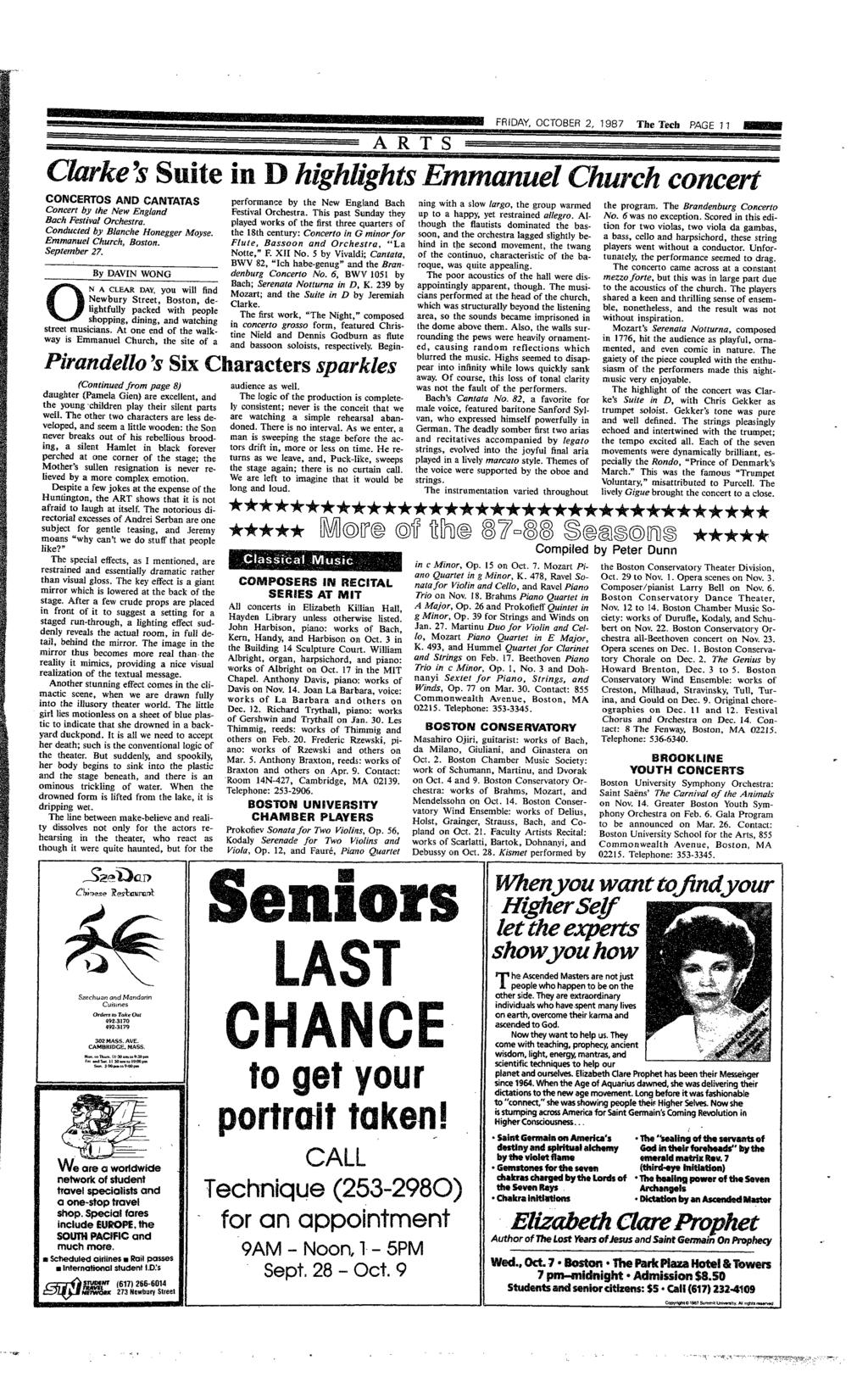 j FRDAav OCTOBER 2, 1987 The Tec PAGE 1 albc R Td S - - C~~ar~~4~e's Su~te nl ) 91 tghs.