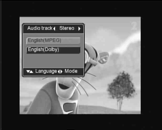 6 BASIC USE 6.1 AUDIO LANGUAGE AND AUDIO MODE The TV program might have multilingual audio language and the audio might broadcasted on different audio modes such as Stereo, Dolby, Left or Right.