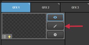 Click the paintbrush icon to enter the GFX Designer.