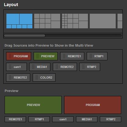 Finally, you can choose how your Studio Web Control is laid out in the module below.