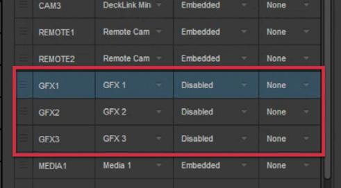 Adding Graphic Overlay Tracks To ensure you have the desired number of graphics overlay channels available, go to Settings and