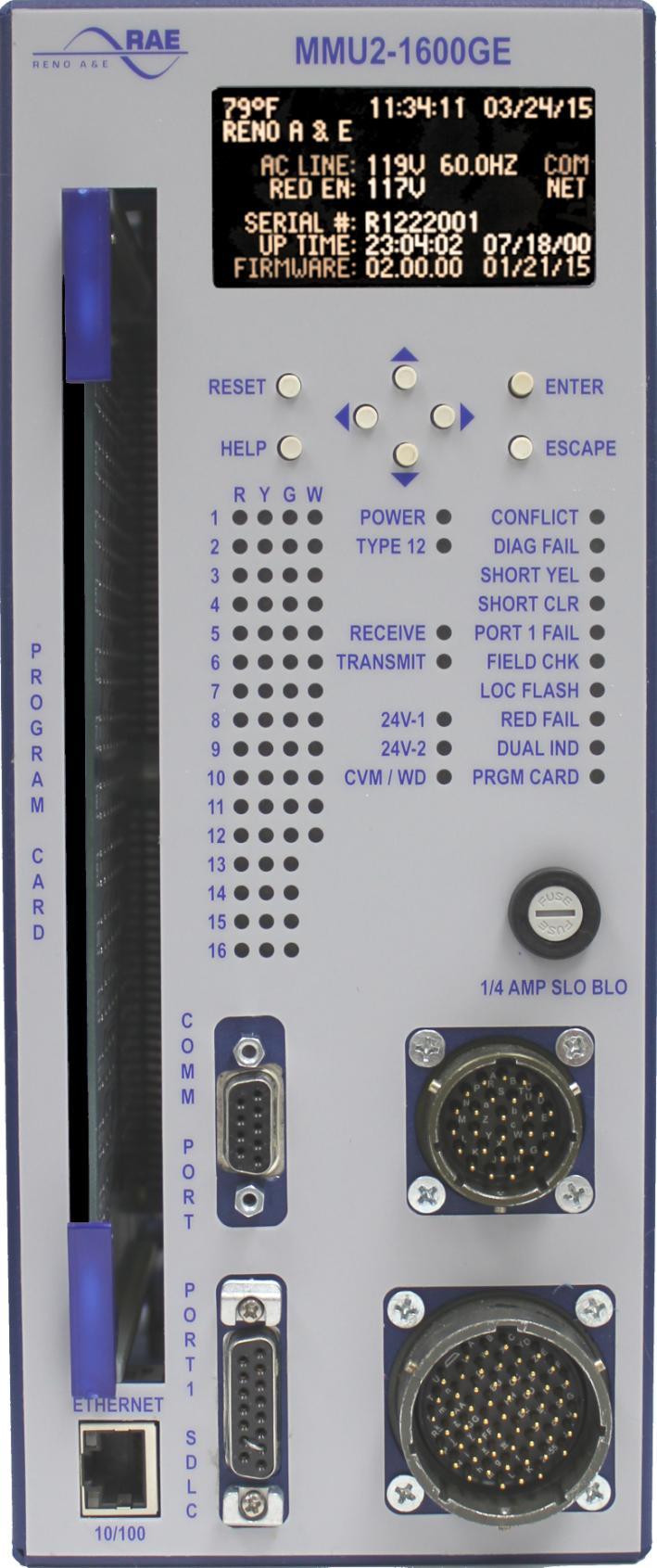 4.0 USE R I N T E R F A C E Programming Card Channel Compatibility Minimum Flash Minimum Yellow Clearance Disable CVM Latch 24V Monitor Latch Integral EEPROM Reset Button Press to attempt to clear