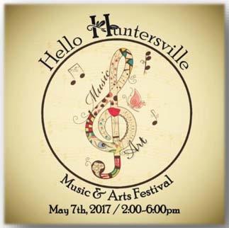 Single Event Sponsorship Opportunities Hello Huntersville Join us the first SUNDAY in May, from 2:00-6:00pm for Hello Huntersville, the town s annual music