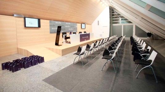 VALENCIA VALENCIA SANTIAGO GRISOLÍA AUDITORIUM / FLOOR PLAN MUL T I PURPOSE H A L L A multipurpose space located next to the Museum Auditorium, with an area of 177m2 and a capacity for 68 people in