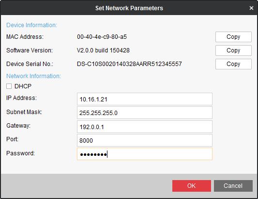 Select the activated controller and click Modify Netinfo to set the IP address of the controller. Figure 4.