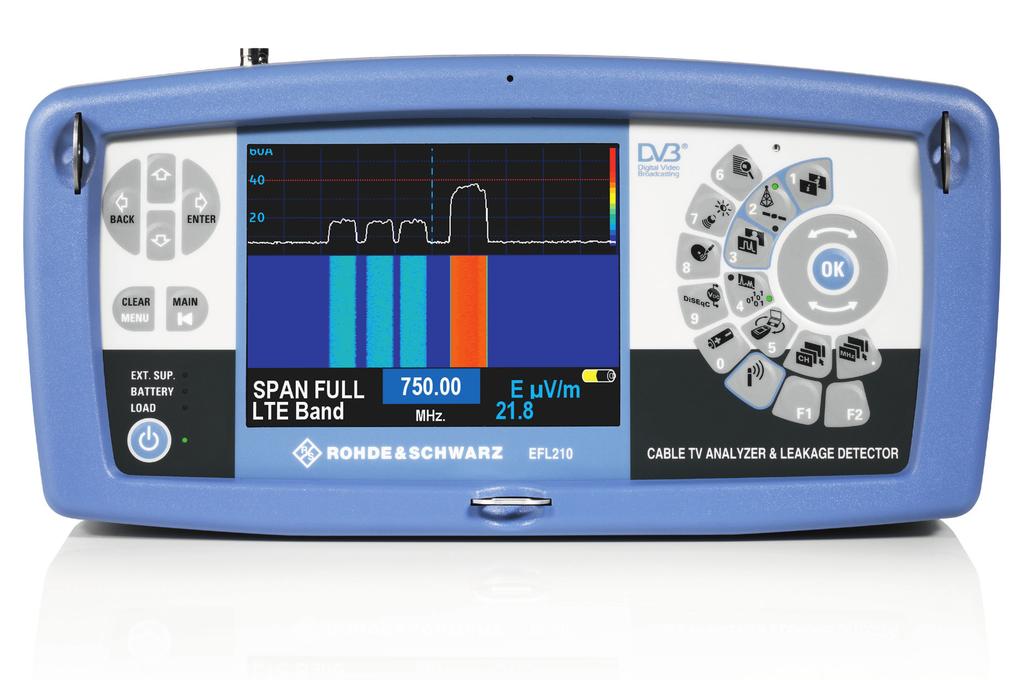 R&S EFL110/ R&S EFL210 Cable TV Analyzer and Leakage Detector At a glance The R&S EFL110/EFL210 cable TV analyzer and leakage detector is a handy, portable instrument for detecting radiated emissions.