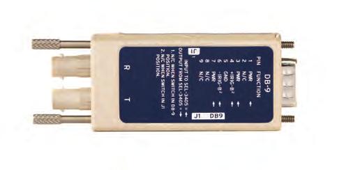 The second link calculates propagation time for cable delay compensation and runs from the SEL-3405R T port to the SEL-3405T R port.