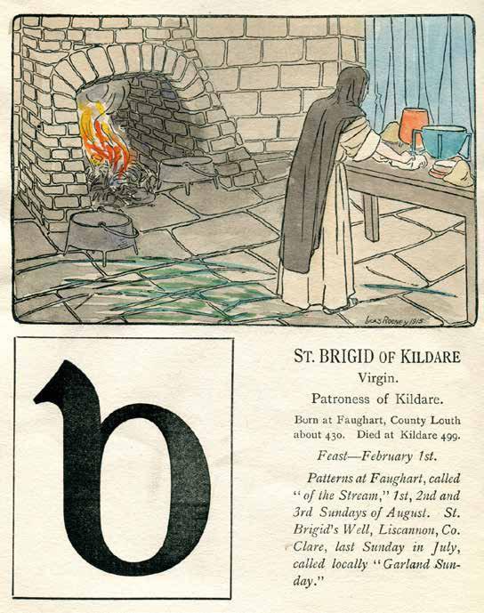 CHILDREN'S BOOK 5. [ALPHABET] An Alphabet of Irish Saints. English foreword by Sir Henry Bellingham. Irish foreword by Douglas Hyde.