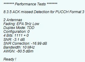 Performance requirements for PUCCH (Clause 8.3) AWGN and Fading 11. Set Fading according to Table 3-49 or Table 3-50 (see 3.1.3 ) (example EVA 70 Hz Low) 12. Set noise power and SNR.