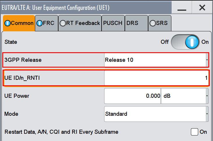 Performance requirements for PUSCH (Clause 8.2) two subframes have to be configured. The configuration is automatically copied to all other subframes. Fig.