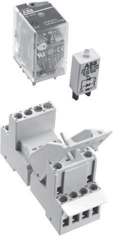 2CDC 293 035 F0004 1 2 4 3 5 Features Standard miniature relays with mechanical status indication 12 different supply s: DC versions: 12 V, 24 V, 48 V, 60 V, 110 V, 125 V, 220 V AC versions: 24 V, 48