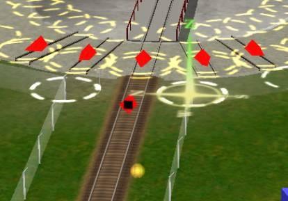 Remember we said earlier when a loco heads toward an End-of-Track marker, it will stop about two car lengths away? Remember that? The dwarf signal works the same way.