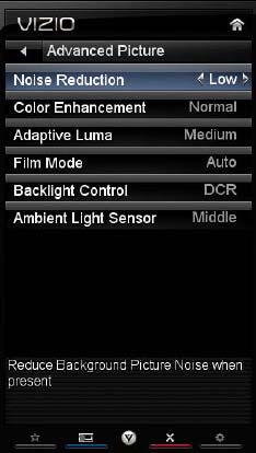When set to Auto, the TV will detect the cadence (for example at 24 frames/second for film, or normal video at 60 fps).