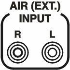 If this input is internally configured as EXTERNAL, when the AIR (EXT) send key is pressed it will be directed to the Program output The most frequent use for this option is to insert time tones or