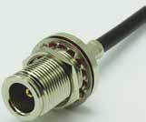 N Type 50 ohm N Type 50 ohm Straight bulkhead rear mount cable jack. Bulkhead mount jacks are available for a range of standard flexible and semi-rigid coaxial cables.