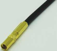 MMCX MMCX Straight cable plug crimp and direct solder. MMCX plugs are available for either flexible or semi-rigid cables. contact and outer body parts are gold plated.