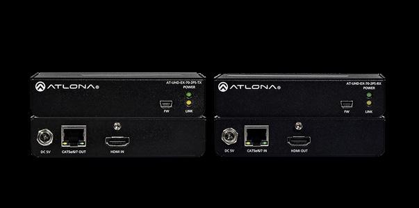 HDMI over HDBaseT TX/RX with Ethernet, Control, PoE, and Audio AT-HDR-EX-100CEA-KIT HDBaseT extender kit for HDMI, audio, power, and control up to 330 ft.