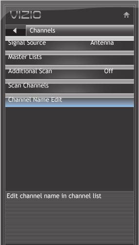 5 Scanning for Channels Before the TV can detect and display channels and their associated information, you must scan for channels.