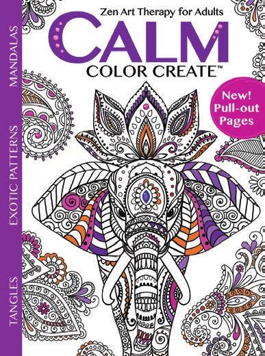 Calm Color Create is a therapeutic way for adults to soothe stress by focusing the mind and enhancing relaxation.