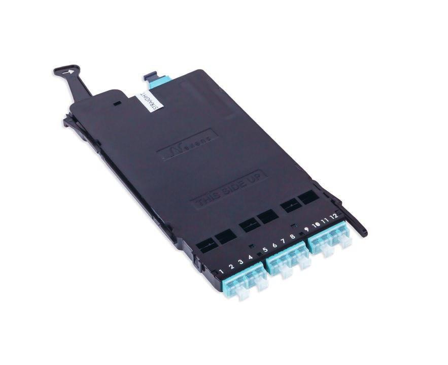 LANmark-OF ENSPACE MTP- LC Adaptor Modules ENSPACE module with 12x LC adaptors in the front and 1 MTP adaptor in the rear Low loss performance for singlemode and multimode for fibre assembly inside