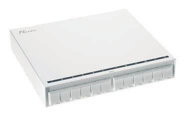 Zone Distribution Boxes ZD box 12 Snap-In White For use as consolidation point Compatible with all LANmark
