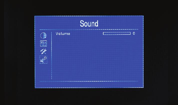 Sound After select sound, press or button to confi rm, then enter into parameters adjust.