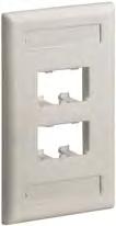 PANDUIT Faceplates./ Index1.Connecting Hardware//Information Outlets//Work Area Outlets Mini-Com Classic Series Faceplates with Labels PANDUIT PR2526V2-15033.