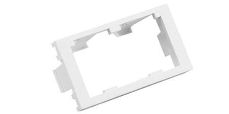 PANDUIT Faceplates (continued) Mini-Com Faceplate Frames and Inserts 2-MODULE-SPACE SLOPED INSERT (1/2-SIZE) 30-degree slope provides optimum angle. Packs of 10.