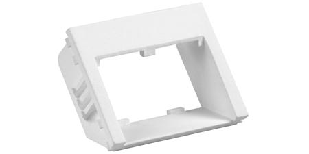 (1/3-SIZE) PR2218V2-141932.tif 2-MODULE-SPACE SLOPED INSERT WITH PROTECTIVE SHUTTERS (1/2-SIZE) PR0227V2-141923.ti 10 per package.