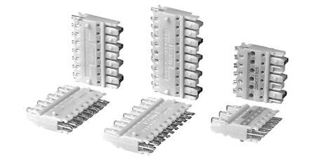 Connecting Hardware//Cross-connect Systems//Unshielded Twisted-Pair Systems Pan-Punch 110 Category 5e Bases PANDUIT Pan-Punch bases are specially designed to make Category 5e installations easier.