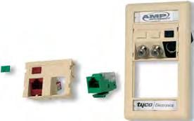 TE Connectivity Faceplates./ Index1.Connecting Hardware//Information Outlets//Work Area Outlets SL Series Faceplates TE CONNECTIVITY PR2683V2-20829.eps Index1.