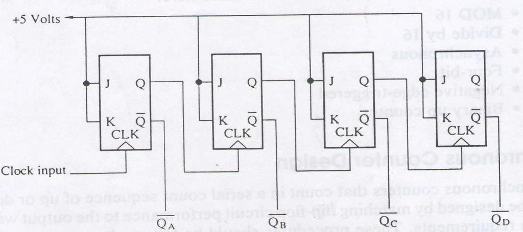 Graph the required output waveforms. 3. Determine the necessary output to use as the clock input to the following stage. Either the true or complemented output could serve as the clock signal. 4.