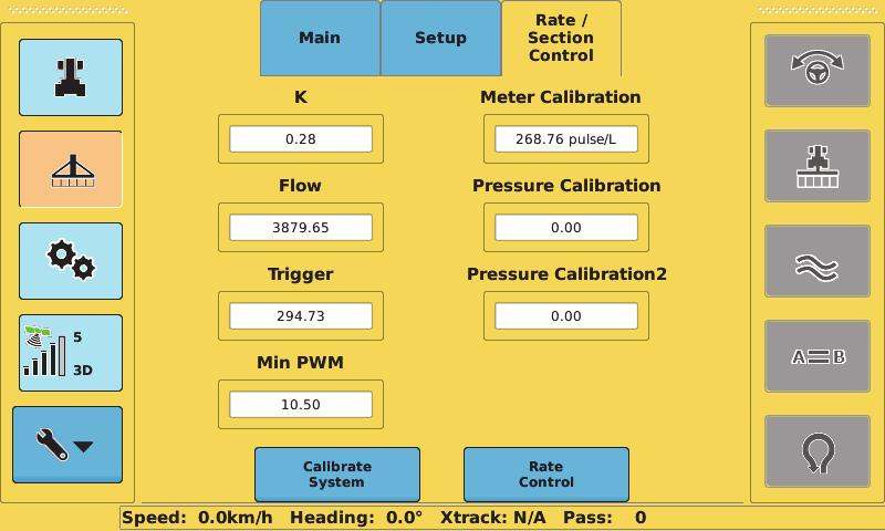 Table 1: Rate Control screen field/button descriptions (continued) Field/Button Description Applies to PWM and motorized valves For PWM and Motorized valves you can enter a value to increase the