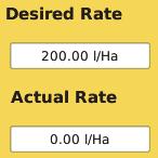 value for that rate. The rate button that is orange is the selected rate (Rate 1 at left) the other rate is automatically blue (not the selected rate).