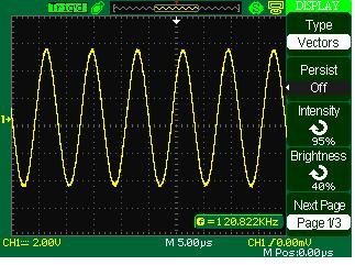 Figure 46 - Display Menu Screen Table 30 - Display System Function Menu 2 Option Setting Introduction Format YT XY YT format displays the vertical voltage in relation to time (horizontal scale).