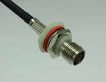 TNC plugs have a threaded nut that provides a secure coupling enabling the TNC series to be used for higher frequencies.