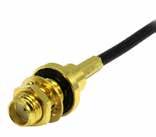 SMA TNC SMA 50 ohm Straight crimp jack. Straight cable jacks for cable mounting. These jacks fit a range of popular cables and have crimped centre and outer contacts.