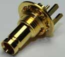 These connectors are ideal for use where board space is restricted or low profile mounting is required. contact and body are gold plated. Adaptor cables.