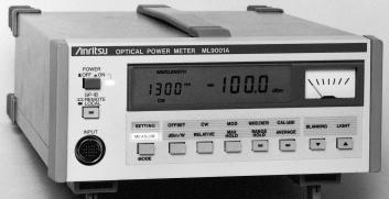 OPTICAL POWER METER ML900A A Variety of Optical Sensors such as Si, Ge and InGas GPIB The ML900A is a single-channel digital-display optical power meter.