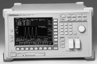 WDM NETWORK TESTER MS9720A For Manufacturing Devices for WDM Optical Communications and for Installing and Maintaining Networks GPIB The MS9720A is an optical spectrum analyzer with a diffraction