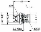 DR=381-7910 232086 Order Code 1+ 5+ 10+ 50+ 100+ Straight Plug With Cable Collet RG4,RG9,RG188 197-2802 Fixed Socket, Nut Fixing (Panel Mount) 381-7854 Socket PCB Mount 90 0 381-7866