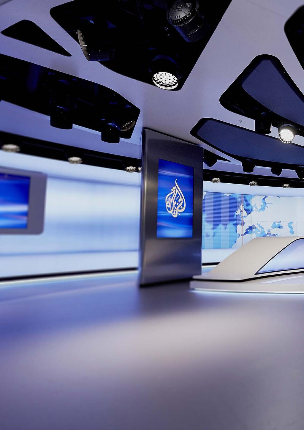 Just a few months after the opening of the studio, Veech x Veech received wide spread recognition for the project Al Jazeera News Studio and Newsroom : Silver award from the International Design