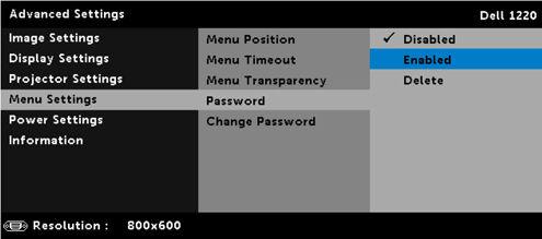 Menu Position: Allows you to change the position of the OSD menu on the screen. Menu Timeout: Allows you to adjust the time for an OSD timeout.