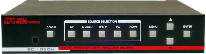 Multi Input Digital Scaler with Audio 3. Configuration & Operation 3.1 Front Panel 5 6 1 2 4 3 Figure 4 - Front Panel 1.