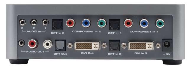 Analog Audio Outputs Optical Output DVI Output