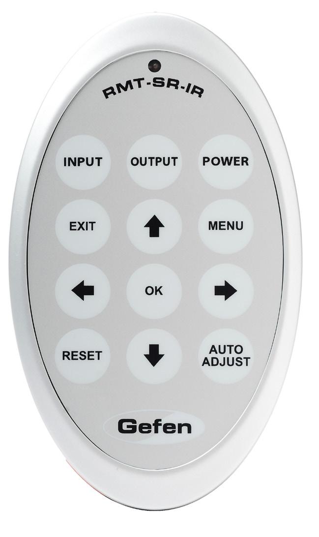 IR REMOTE CONTROL LAYOUT / DESCRIPTIONS RMTSRIR Remote Control Unit 2 3 1 4 5 11 8 6 10 12 9 7 1 Input Cycles through the available audio inputs: HDMI, Coaxial, or